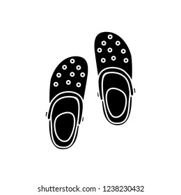 rubber slippers icon