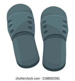 Green slippers image Royalty Free Stock SVG Vector