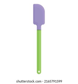 Rubber spatula icon cartoon vector. Grill spoon. Fork tool