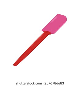 Rubber Spatula, Kitchen Vector Illustration Isolated