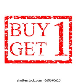 Rubber Stamp - Buy One Get One Free 
