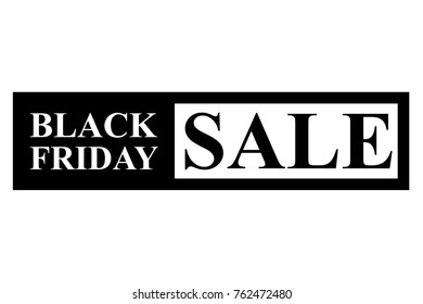 Rubber Stamp Effect : Black Friday Sale, Isolated on White 
