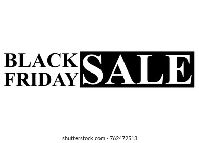 Rubber Stamp Effect : Black Friday Sale, Isolated on White 
