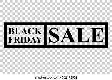 Rubber Stamp Effect Black Friday Sale, at Transparent Effect Background