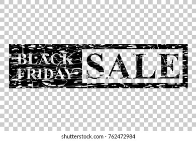Rubber Stamp Effect Black Friday Sale, at Transparent Effect Background