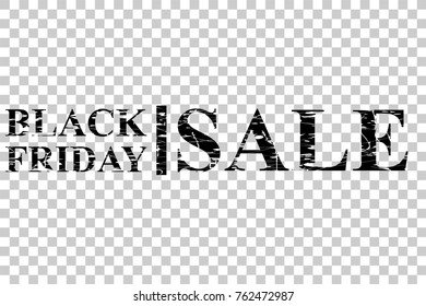 Rubber Stamp Effect Black Friday Sale, at Transparent Effect Background