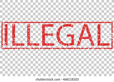Rubber Stamp Effect, Illegal
