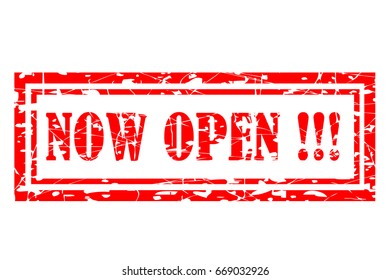 Rubber Stamp Effect, Now Open