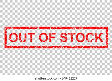 Rubber Stamp Effect, Out of Stock