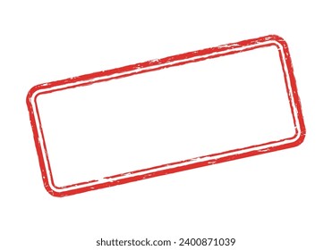 Rubber stamp frame. Rectangle grunge seal frame design. Vector illustration.