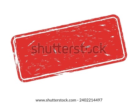 Rubber stamp frame. Rectangle grunge seal frame design. Vector illustration.
