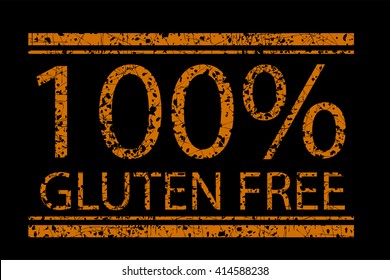 Rubber Stamp -  Gluten Free 
