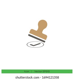 Icono de sello de goma elemento de diseño vectorial eps 10