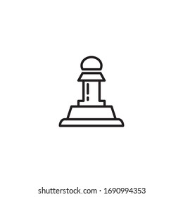 Rubber Stamp Icon Design Template Vector