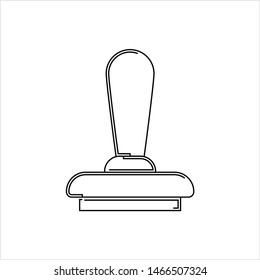 Rubber Stamp Icon Design Vector Art Illustration