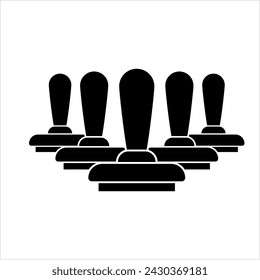 Rubber Stamp Icon Design Vector Art Illustration