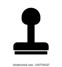 Rubber stamp icon. Editable icon on white background.