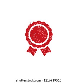 rubber stamp icon (for teachers using at school)  / medal