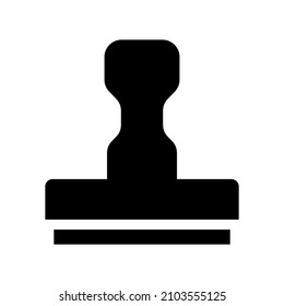 Rubber Stamp icon isolated on white background