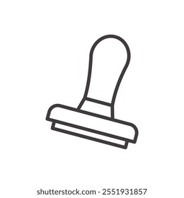 Stempel-Symbol einzeln auf weißem Hintergrund. Vektorsymbol.