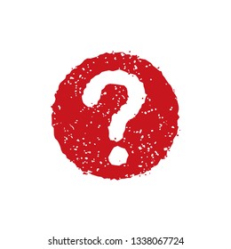 rubber stamp icon ( question mark)