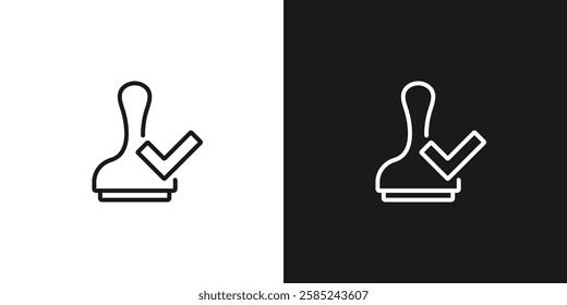 Rubber stamp icon. Stamp sign, Vector