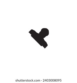 Rubber stamp icon. Simple style rubber stamp sale poster background symbol. Rubber stamp brand logo design element. Rubber stamp t-shirt printing. Vector for sticker.