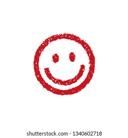 rubber stamp icon (smile)