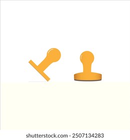 Rubber Stamp icon stamper type Ink vector