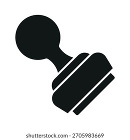 rubber stamp icon in trendy flat design