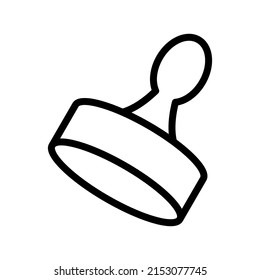 Rubber stamp icon in trendy vector design illustration