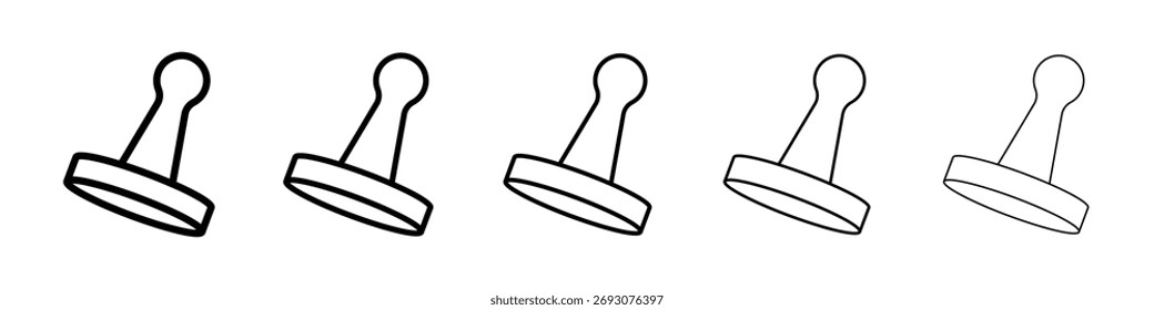 Icono de sello de goma Ilustración de Arte vectorial