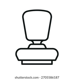 Plantilla de diseño de Vector de icono de sello de goma