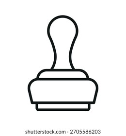 rubber stamp icon vector design template