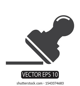 Rubber Stamp Icon , Vector EPS 10