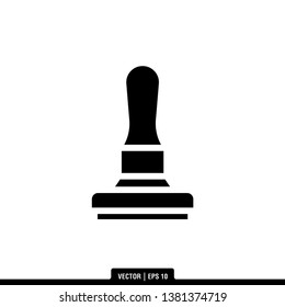 Rubber Stamp Icon Vector Illustration Logo Template
