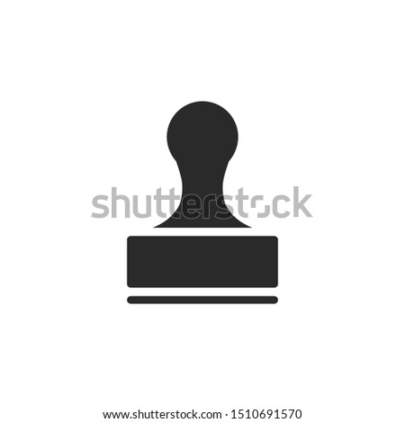 Rubber Stamp Icon Vector Illustration