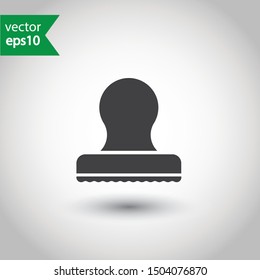 Rubber stamp icon. Stamp vector icon. Stamp sign design. Flat Pictogram. EPS 10