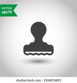 Rubber stamp icon. Stamp vector icon. Stamp sign design. Flat Pictogram. EPS 10
