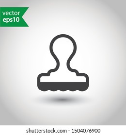 Rubber stamp icon. Stamp vector icon. Stamp sign design. Flat Pictogram. EPS 10