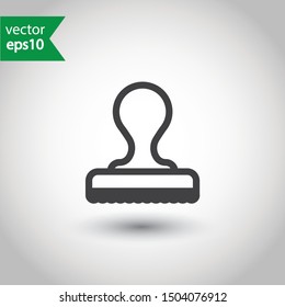 Rubber stamp icon. Stamp vector icon. Stamp sign design. Flat Pictogram. EPS 10