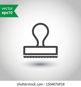 Rubber stamp icon. Stamp vector icon. Stamp sign design. Flat Pictogram. EPS 10