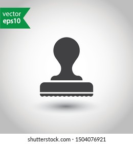Rubber stamp icon. Stamp vector icon. Stamp sign design. Flat Pictogram. EPS 10