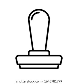 Rubber Stamp icon vector sign and symbol on trendy design
