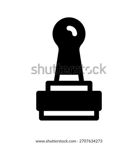 Rubber Stamp Icon Vector Symbol Design Illustration