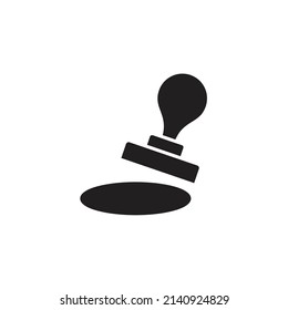 Rubber stamp icons  symbol vector elements for infographic web