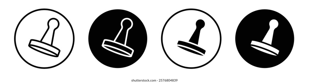 Rubber stamp icons vector pack for web designs