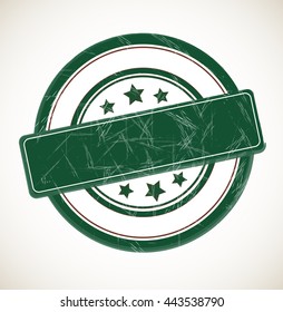 Rubber stamp isolated on white background. Vector art.