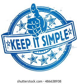 Rubber stamp keep it simple
