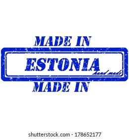 rubber stamp made in estonia hand made